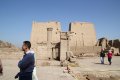 Horustempel in Edfu mit dem grÃ¶Ãten Pylon nach demjenigen von Karnak