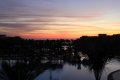 Sonnenaufgang in Hurghada, fotografiert vom Balkon des Albatros Palace Hotels